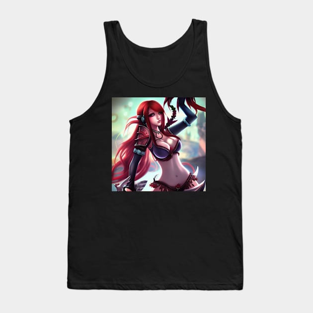 Red hair Katarina artwork Tank Top by Maffw